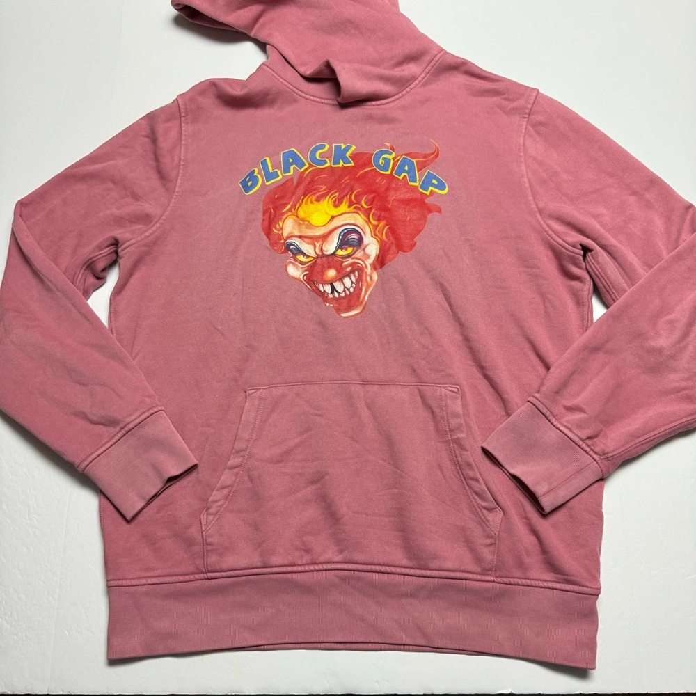 Rare Black Gap Clown, GAP Vintage Soft Hoodie in Rosetta